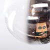 Chehalis Plafonnier, Boule lumineuse 33 cm Ambre, Clair, Fumé, 4 lumières