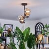 Chehalis Plafonnier, Boule lumineuse 33 cm Ambre, Clair, Fumé, 4 lumières
