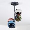 Chehalis Plafonnier, Boule lumineuse 27 cm Bleu, Chrome, Vert, Cuivré, Fumé, 4 lumières
