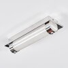 Zamar Luminaire de salle de bain, Plafonnier LED Chrome, 1 lumière