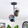 Chehalis Plafonnier, Boule lumineuse 27 cm Bleu, Chrome, Vert, Cuivré, Fumé, 4 lumières