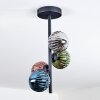 Chehalis Plafonnier, Boule lumineuse 27 cm Bleu, Chrome, Vert, Cuivré, Fumé, 4 lumières