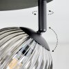 Chehalis Plafonnier, Boule lumineuse Fumé, 4 lumières