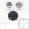 Chehalis Plafonnier, Boule lumineuse Fumé, 4 lumières