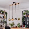 Koyoto Suspension, Boule lumineuse, Suspension Écru, Noir, 4 lumières