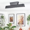 Tarin Plafonnier LED Noir, 1 lumière, Changeur de couleurs