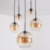 Koyoto Suspension, Boule lumineuse, Suspension 45 cm Ambre, Clair, 5 lumières