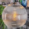 Koyoto Suspension, Boule lumineuse, Suspension 45 cm Clair, Fumé, 5 lumières