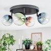 Chehalis Plafonnier, Boule lumineuse Bleu, Vert, Clair, Cuivré, 4 lumières