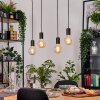 Donel Suspension, Suspension Écru, Noir, 4 lumières