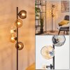 Koyoto Boule lumineuse, Lampadaire Ambre, Clair, Fumé, 5 lumières