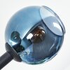 Koyoto Plafonnier, Boule lumineuse Bleu, Vert, Cuivré, 6 lumières