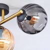 Koyoto Plafonnier, Boule lumineuse Or, Noir, 3 lumières