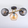 Koyoto Plafonnier, Boule lumineuse Or, Noir, 3 lumières