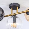 Koyoto Plafonnier, Boule lumineuse Or, Noir, 3 lumières