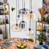 Apedo Suspension, Suspension Ambre, Clair, Fumé, 6 lumières