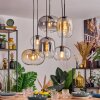 Apedo Suspension, Suspension Ambre, Clair, Fumé, 6 lumières