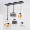 Apedo Suspension, Suspension Ambre, Clair, Fumé, 6 lumières