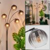 Koyoto Boule lumineuse, Lampadaire Clair, Fumé, 5 lumières