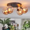 Gastor Plafonnier, Boule lumineuse Ambre, 4 lumières