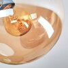 Gastor Plafonnier, Boule lumineuse Ambre, 4 lumières