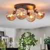 Gastor Plafonnier, Boule lumineuse Ambre, 4 lumières