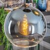 Koyoto Suspension, Boule lumineuse, Suspension Bleu, Chrome, Vert, Clair, Cuivré, Fumé, 5 lumières