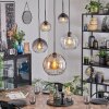 Koyoto Suspension, Boule lumineuse, Suspension Ambre, Clair, Fumé, 5 lumières