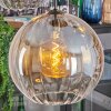 Koyoto Suspension, Boule lumineuse, Suspension Ambre, Clair, Fumé, 5 lumières