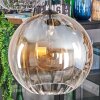 Koyoto Suspension, Boule lumineuse, Suspension Ambre, Clair, Fumé, 5 lumières