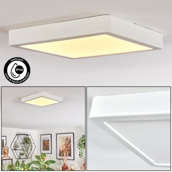 Finsrud Luminaire de salle de bain, Plafonnier, Panel LED Blanc, 1 lumière