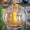 Koyoto Suspension, Boule lumineuse, Suspension Or, Noir, 5 lumières