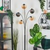 Gastor Boule lumineuse, Lampadaire Ambre, Fumé, 5 lumières