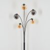 Gastor Boule lumineuse, Lampadaire Ambre, Fumé, 5 lumières