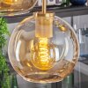 Koyoto Suspension, Boule lumineuse, Suspension Or, Noir, 5 lumières