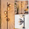 Koyoto Boule lumineuse, Lampadaire Ambre, Clair, Fumé, 5 lumières
