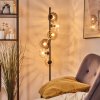 Koyoto Boule lumineuse, Lampadaire Ambre, Clair, Fumé, 6 lumières