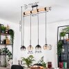 Koyoto Suspension, Boule lumineuse, Suspension Écru, Noir, 4 lumières