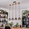 Koyoto Suspension, Boule lumineuse, Suspension Écru, Noir, 4 lumières