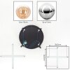 Chehalis Plafonnier, Boule lumineuse Ambre, Clair, Fumé, 4 lumières