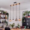 Ripoll Suspension, Boule lumineuse, Suspension Écru, Noir, 4 lumières