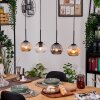 Ripoll Suspension, Boule lumineuse, Suspension Écru, Noir, 4 lumières