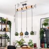 Ripoll Suspension, Boule lumineuse, Suspension Écru, Noir, 4 lumières