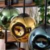 Ripoll Suspension, Boule lumineuse, Suspension Écru, Noir, 4 lumières