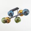 Koyoto Plafonnier, Boule lumineuse Bleu, Or, Vert, 6 lumières