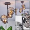 Chehalis Plafonnier, Boule lumineuse Fumé, 4 lumières