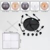 Koyoto Suspension, Boule lumineuse, Suspension Ambre, Clair, Fumé, 5 lumières