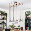Ripoll Suspension, Boule lumineuse, Suspension Écru, Noir, 4 lumières