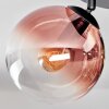 Gastor Plafonnier, Boule lumineuse Bleu, Chrome, Vert, Clair, Cuivré, Fumé, 4 lumières