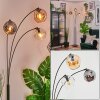 Ripoll Boule lumineuse, Lampadaire Ambre, Clair, Fumé, 3 lumières